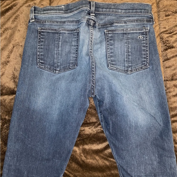 Rag & Bone Saxby Medium Wash High Rise Skinny Jeans Size 30 - Picture 4 of 6